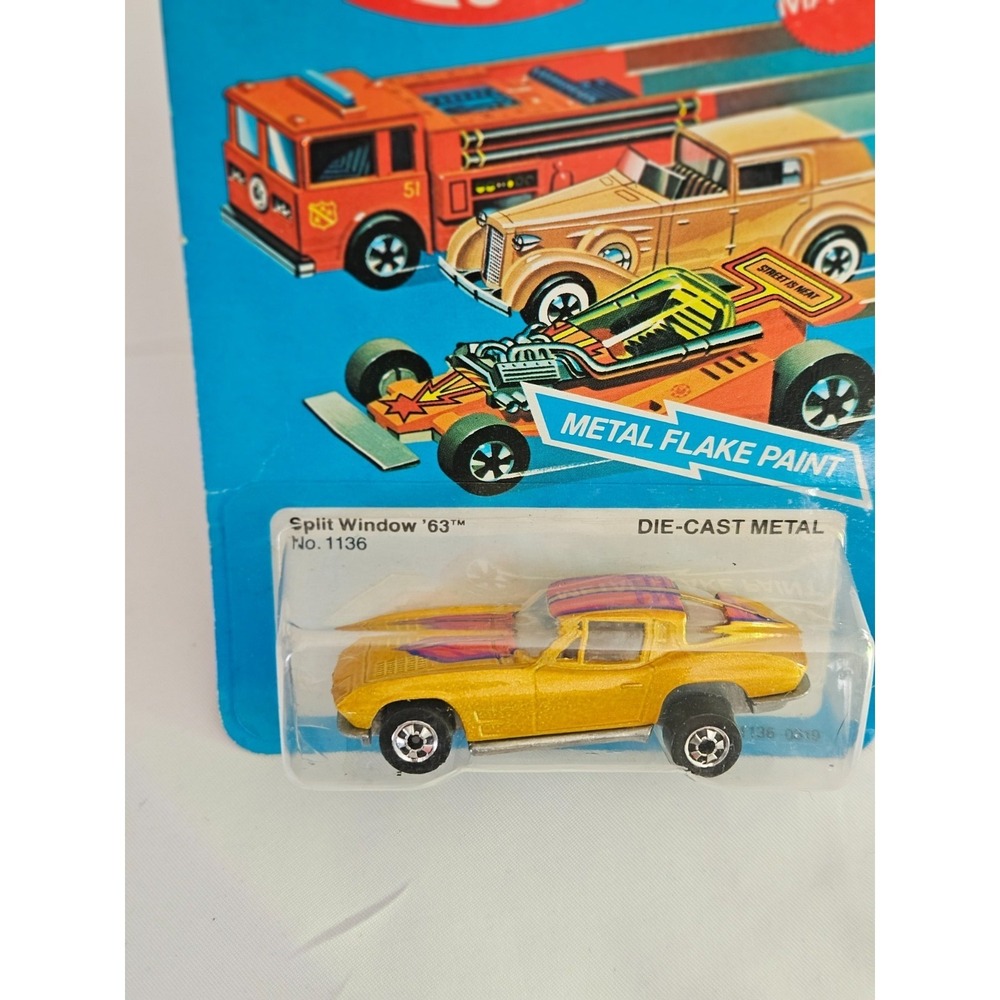 VINTAGE 1982 HOT WHEELS BLACKWALL SPLIT WINDOW '63 VET NRFP HONG KONG UNPUNCHED